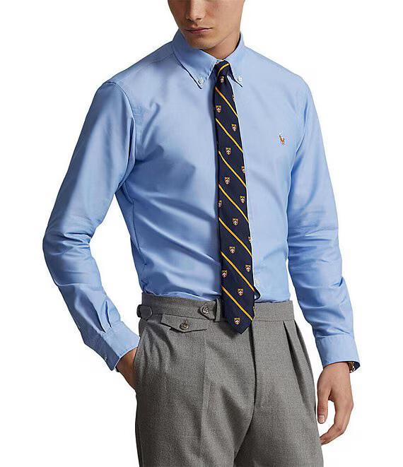 $138 Polo Ralph Lauren Men's Classic Fit Performance Shirt, Blue