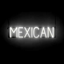 SpellBrite MEXICAN Sign | Neon Mexican Sign Look, LED Light | 26.9" x 6.3"