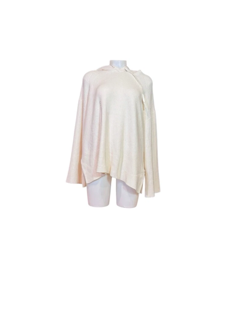 OFF WHITE Felpa donna con cappuccio Calia avorio taglia L