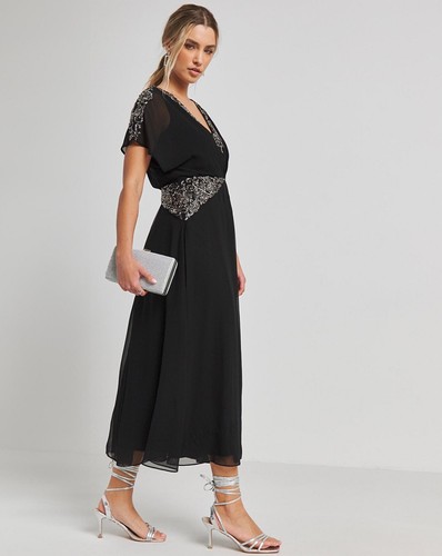 Joanna Hope Beaded Maxi Dress RRP £195 NEW WITH TAGS SIZE 24 - Picture 3 of 11