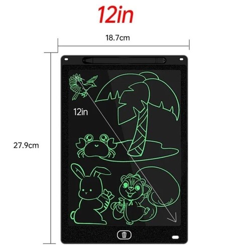 Tavoletta grafica lavagna digitale tablet LCD scrittura disegno bambini 12" - Foto 2 di 7