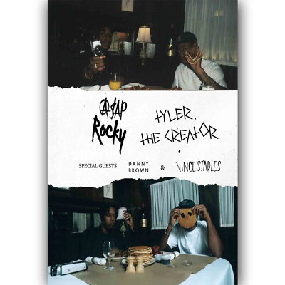 58749 A$AP Rocky and Tyler the Creator Funny Wall Decor Print Poster