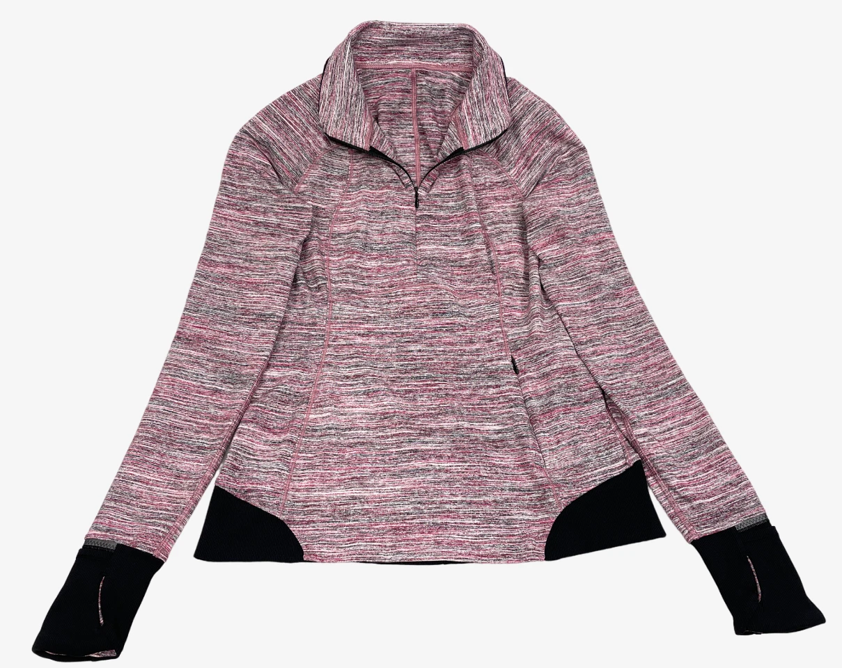 lululemon 1/4 zip pullover sweatshirt thumb holes jacket
