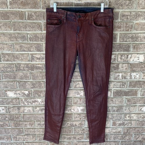 True Religion women Size 31 Burgundy 
