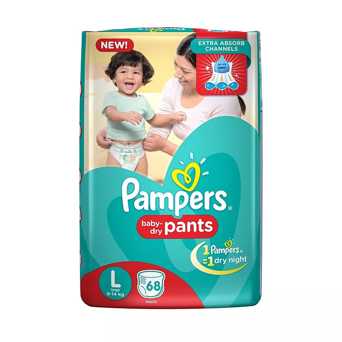 Pampers Pants Size 4 Baby-Dry ,9-14 Kg