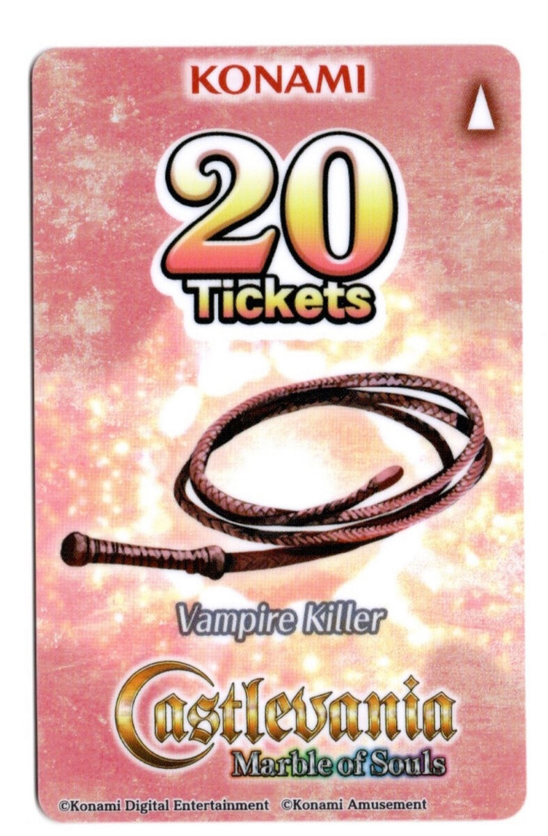 KONAMI Castlevania Marble of Souls Arcade Coin Pusher Cards KONAMI Castlevania Marble of Souls Arcade Coin Pusher Cards