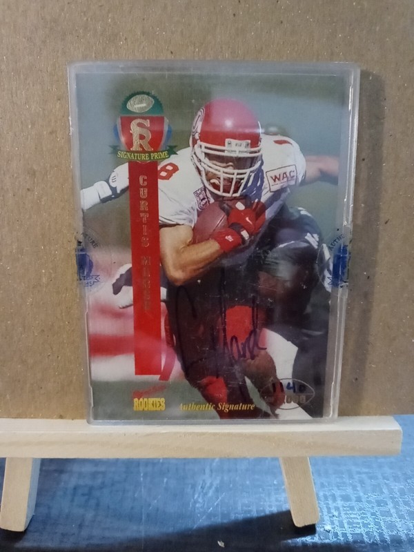 1995 Signature Rookies Signature Prime Curtis Marsh Signed Card #26 1140/3000