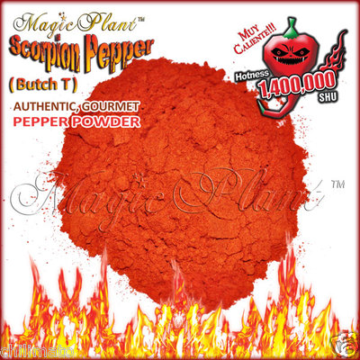 Scorpion Pepper Powder - Dry Scorpion Pepper (5 size variations) Super Hot!!