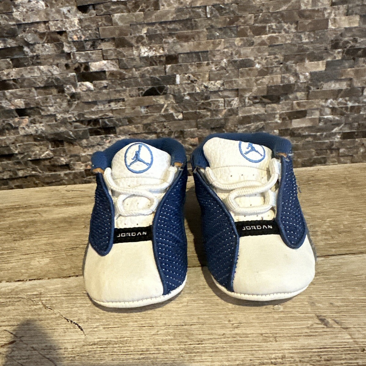 Vintage Nike Air Jordan 13 Retro Blue Flint Gray 2C Baby Shoe