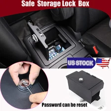 Center Console Armrest Safe Vault Storage Box Lock for Toyota Tundra 2022-23