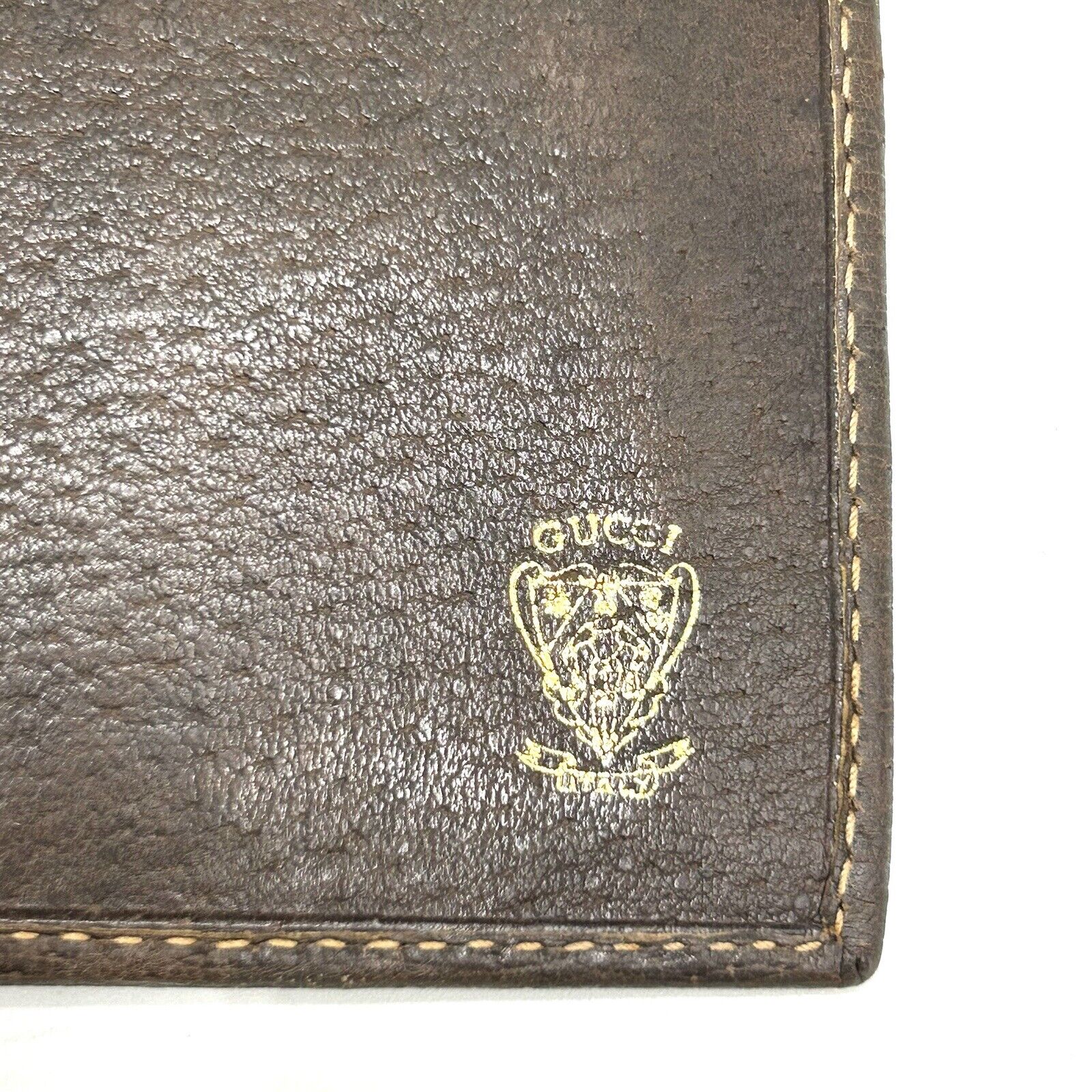 Gucci Vintage Wallet Long Purse Sherry Line brown… - image 10