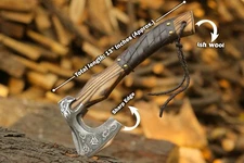 Custom Hand forged Viking Axe ,Throwing Norse , Valhalla Axe gift for him