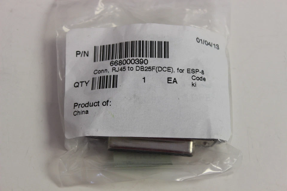 AVOCENT 210093 RJ45 TO DB25F DCE CONNECTOR FOR ESP-8 WATERS PN 668000390 NEW - Image 2 of 4