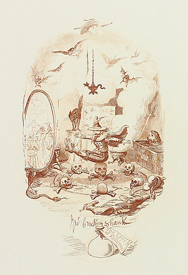 George Cruikshank: The Leech of Folkstone. Bissige Karikatur