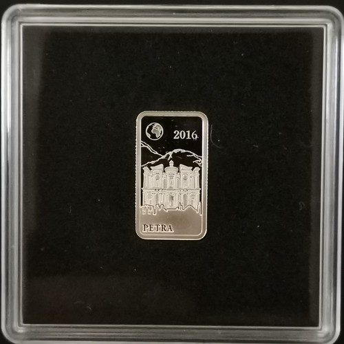 LINGOT 2.5g ARGENT 999‰ BE / PETRA LE TRESOR DU PHARAON / HALF DOLLAR 2016 SALOM - Picture 2 of 3