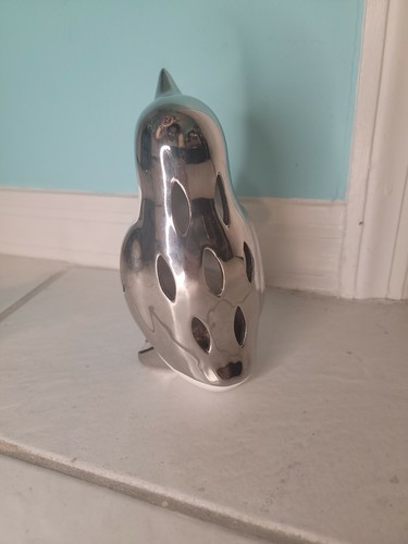 Penguin Potpourri Holder Sachet Figurine Ceramic Chrome and White - Picture 11 of 12