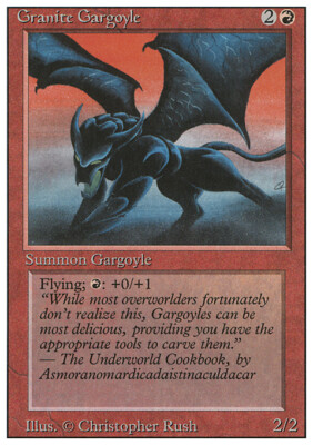 MTG GRANITE GARGOYLE EXC ITALIAN - POOR/ROVINATA GARGOYLE DI GRANITO FWB - ITA