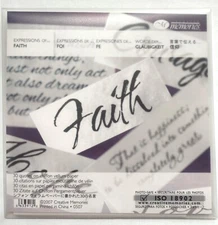 Creative Memories Expressions of Faith 30 Quotes Chiffon Vellum Scrapbook Craft