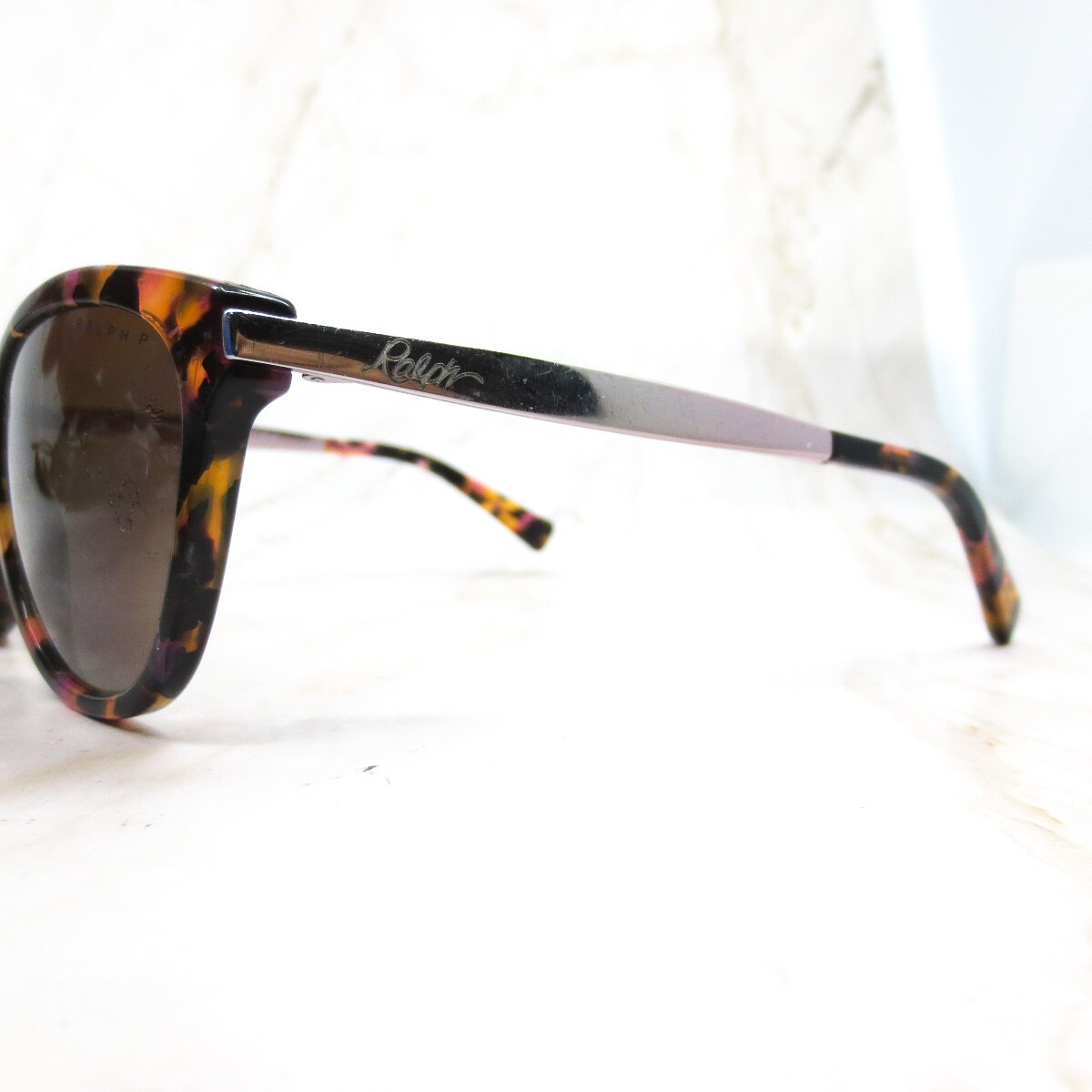 Ralph Lauren RA5201 1457/T5 3P 54-17-135 Sunglasses-LENSES GOOD/FRAMES VERY GOOD RALPH LAUREN RA 5201 1457/T5 PINK MARBLE POLARIZED AUTHENTIC  main image 2