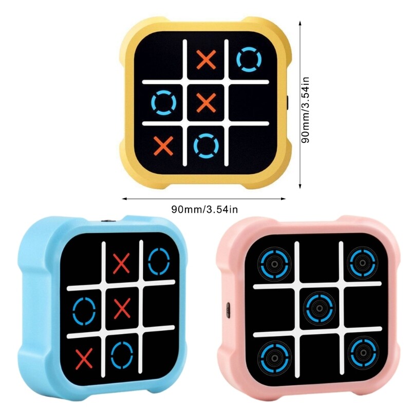 KMFYMPT Juego De 3 En Raya De Fieltro – 12 Mini Tableros De 12 Cm, Juguete Educativo Portátil Para Viajes, Regalo Para Niños En Cumpleaños Y Familia (Rojo, Azul, Amarillo)