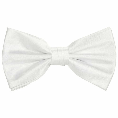 Classic Mens Womens Adjustable Bow Tie Pre Tied Plain Dickie Bowtie Wedding - Picture 90 of 101