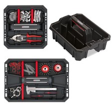 Tool Storage Tote Tray Heavy Duty Caddy Holdall Deep Compartment 3 Sizes