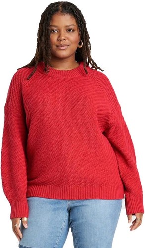 Universal Thread Women's Plus Size Crewneck Pullover Sweater color/Size - 第 1/18 張圖片