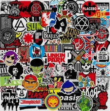 100PCS Rock Band Stickers  Decal  Heavy Metal Bands Punk Music Sticker Lot