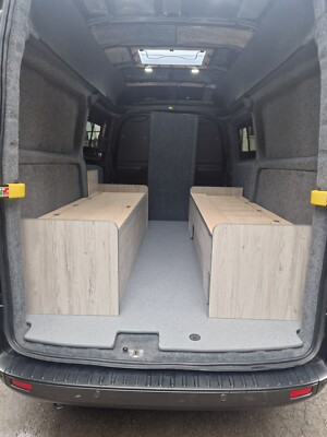 Transit Custom Motorhome Camper Van Rear Pullout Bed Seats UK