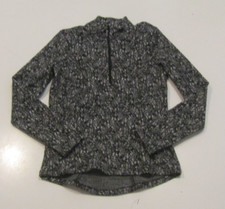NWT Womens SPYDER Multi Black White Pattern Fleece 1/2 Zip Jacket Size XL