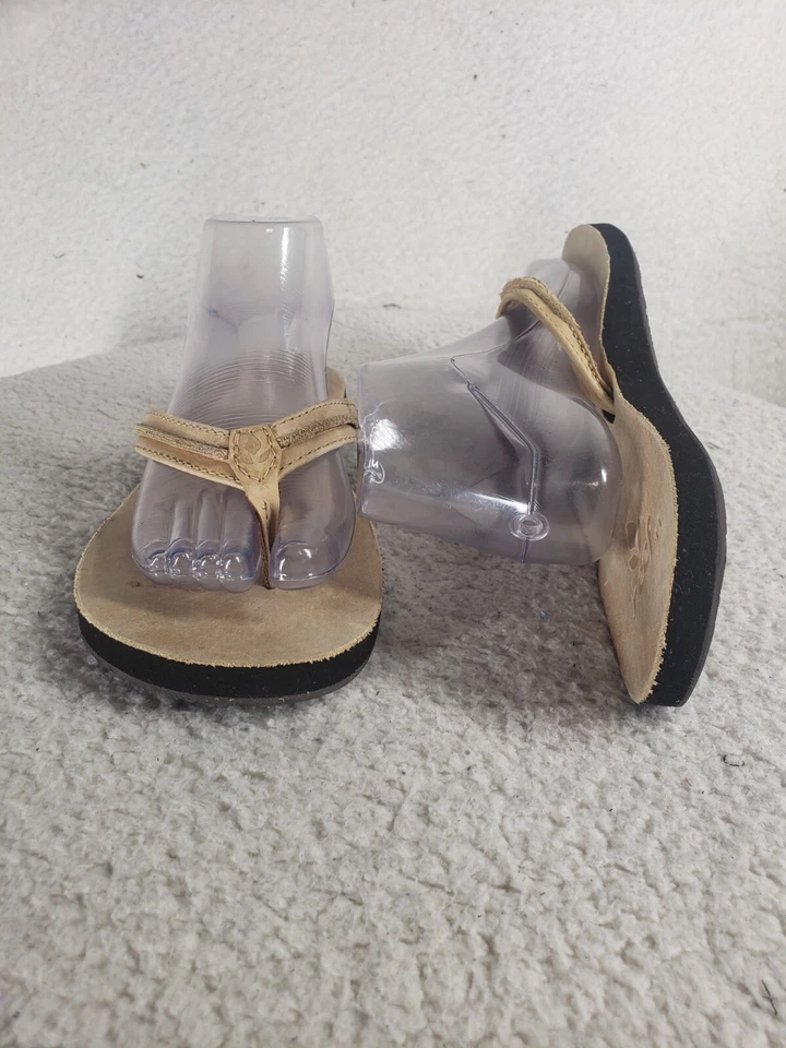 Sandalias Reef para mujer planas 11 tela tostada sin cordones informales cómodas chanclas zapatos Foto 4 de 4