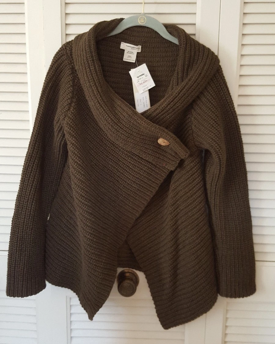 SIEPELUNGA FASHION MADE IN ITALY OLIVE GREEN SWEATER SIZE LARGE