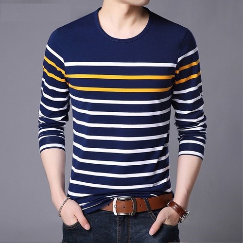 Men Long Sleeve T-Shirts Cotton Street 