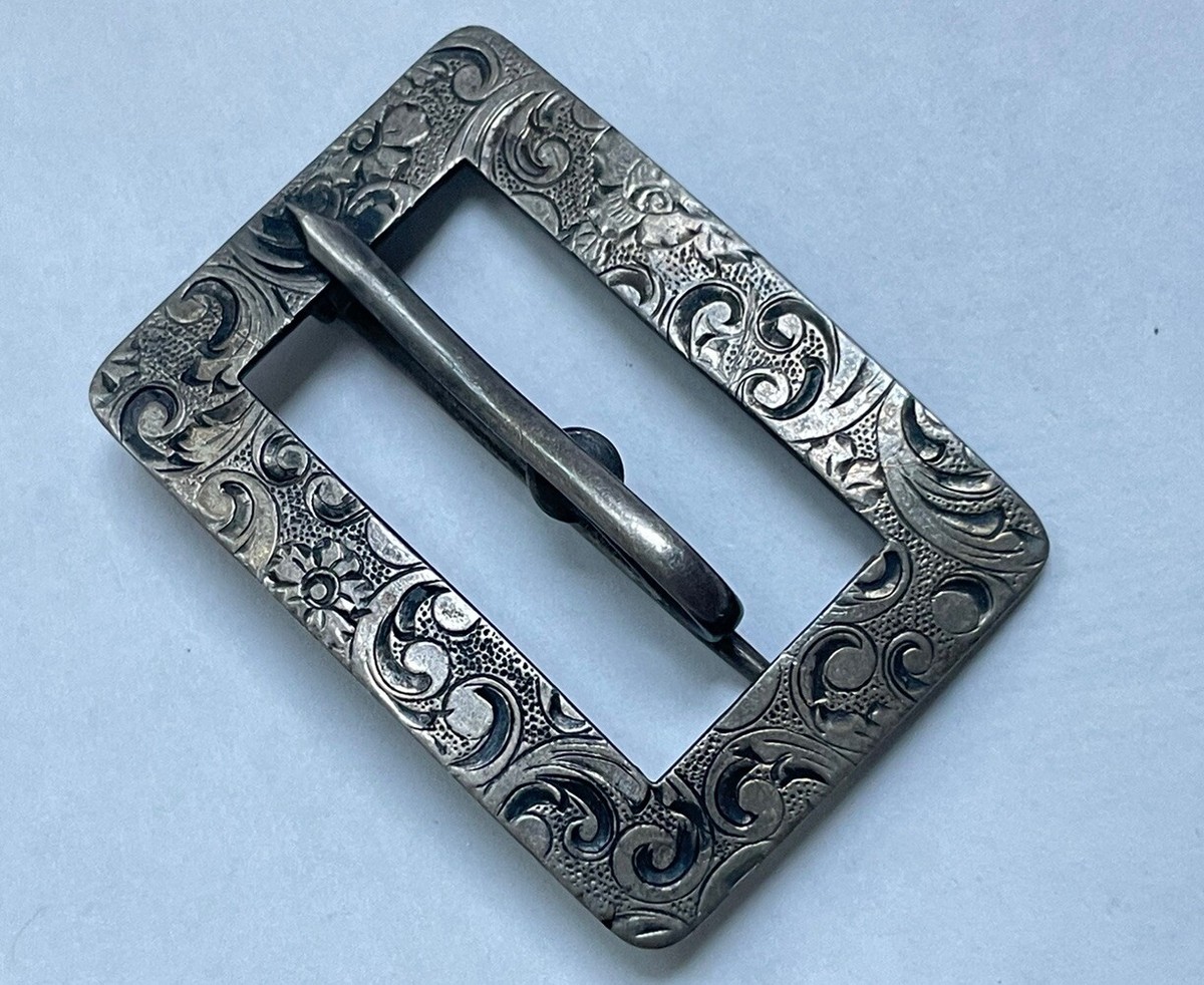 Antique Art Nouveau Repousse Vintage 925 Sterling Silver 
