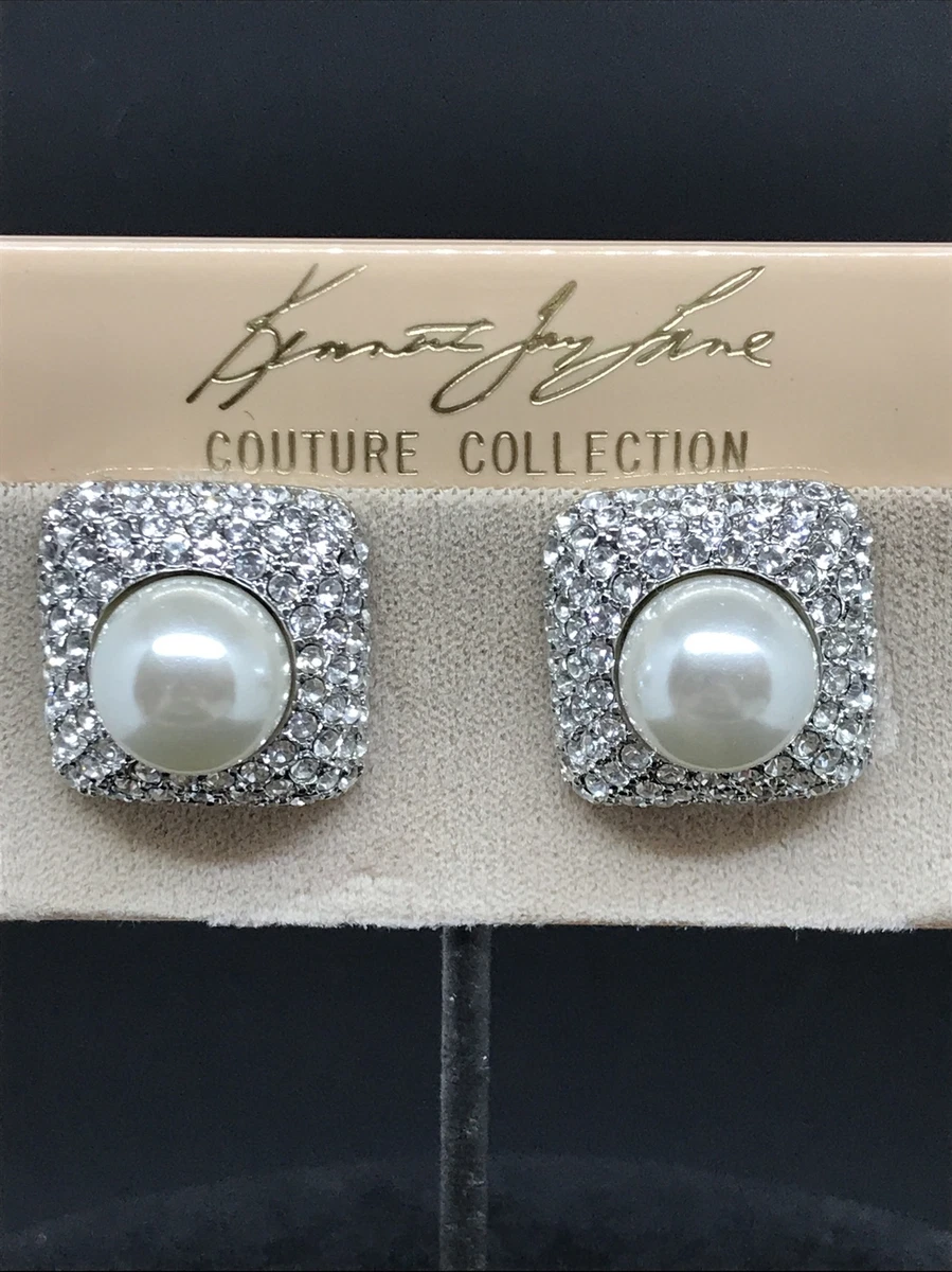 Kenneth jay lane pearl earrings deals