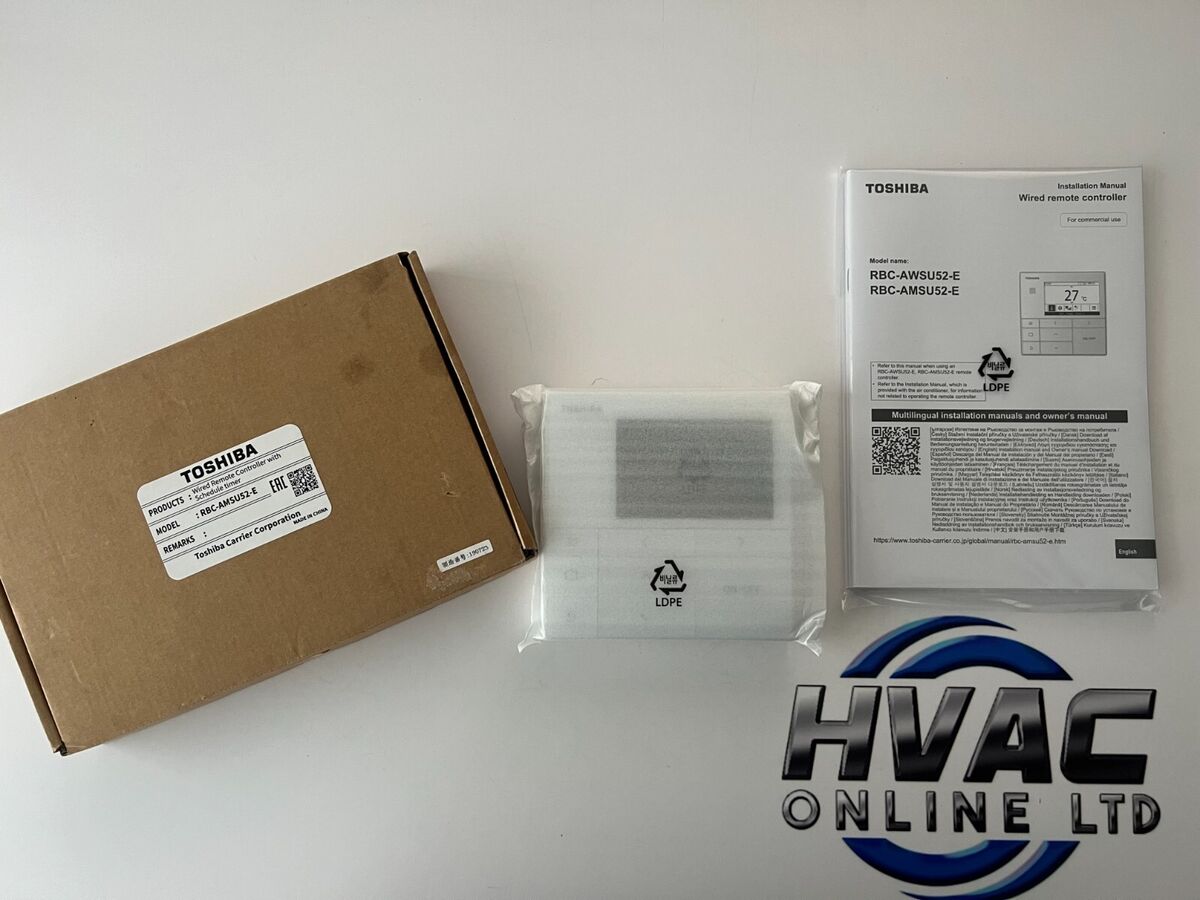Toshiba RBC-AMSU52-E hard wired controller A/c Remote Toshiba RBC-AMSU52-E hard wired controller A/c Remote