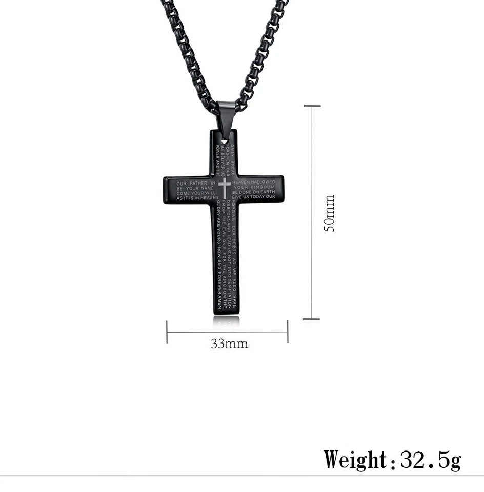 Collar Biblia | Collar Cruz | Collar Oración Señor | Collar Cristiano Foto 4 de 4