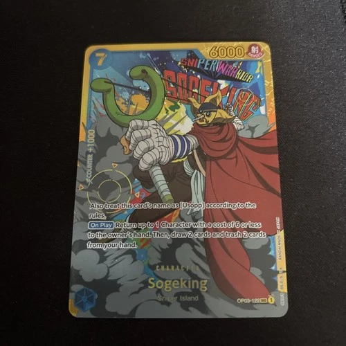 One Piece TCG Pillars Of Strength Sogeking OP03-122 SEC Card NM