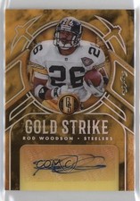 2020 Panini Gold Standard Strike Holo Silver 1/1 Rod Woodson #GST19 Auto HOF v9t