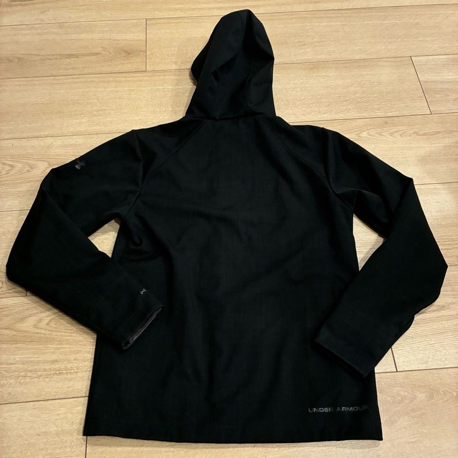 Under Armour Men's Black Storm Rain Jacket Hooded Size S thumbnail 8