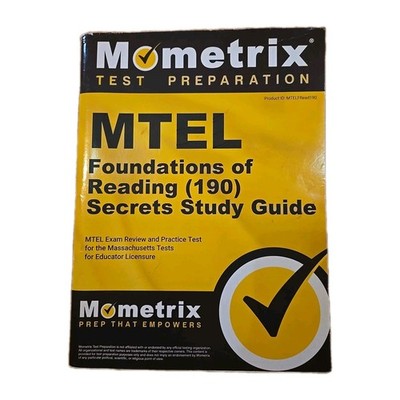 MTEL Foundations of Reading (190) Secrets Study Guide Cond. Good