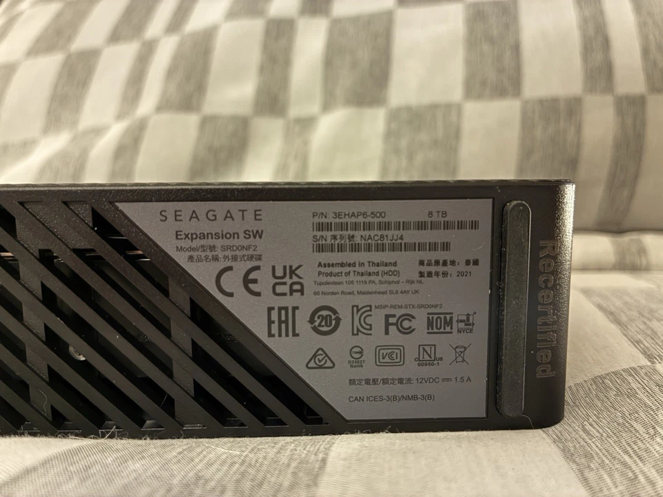 Seagate Expansion 8TB External Desktop Hard Drive USB 3.0 OPEN BOX - Image 3 of 4