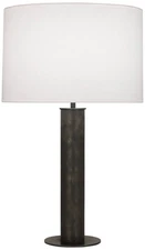 Michael Berman Brut 28 3/4" High Deep Patina Bronze Column Table Lamp