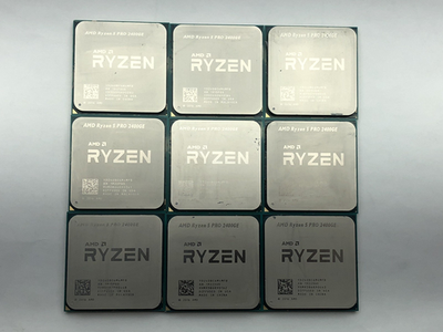 #ad Lot of 9 AMD Ryzen 5 Pro 2400GE 3.20GHz Quad Core Socket AM4 CPU YD240BC6M4MFB $207.88