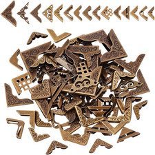90pcs 15 Styles Metal Book Corner Protector, Corner Protectors Guard Edge Cov...