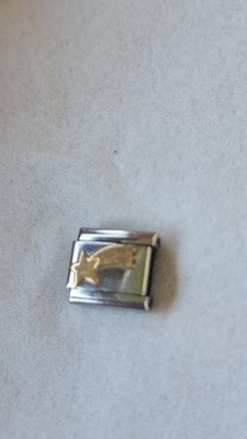 Nomination Charm Silber - goldene Sternschnuppe