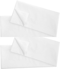White Classic Body Pillow Case Cover Set of 2, White Breathable T250 Soft Qualit