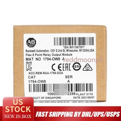 New Factory Sealed 1794-OW8 SER A Flex 8 Point Relay Output Module 1794OW8