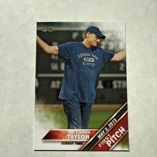 JAMES TAYLOR 2016 TOPPS CHROME FIRST PITCH BOSTON RED SOX
