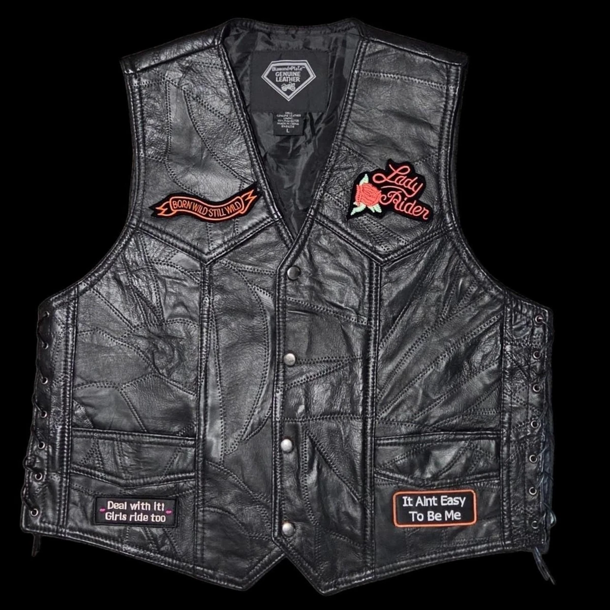 diamond leather jacket products for sale | eBay
